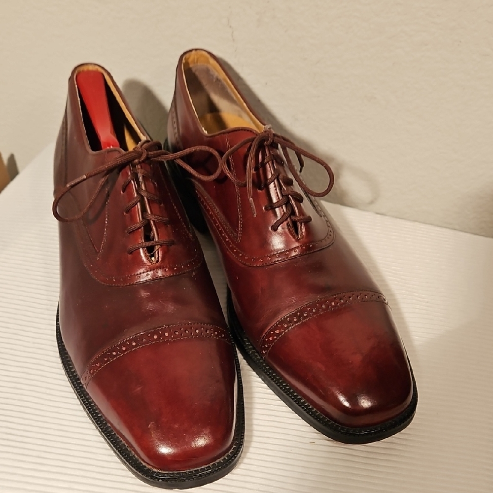 Giorgio Brutini Burgundy Oxfords